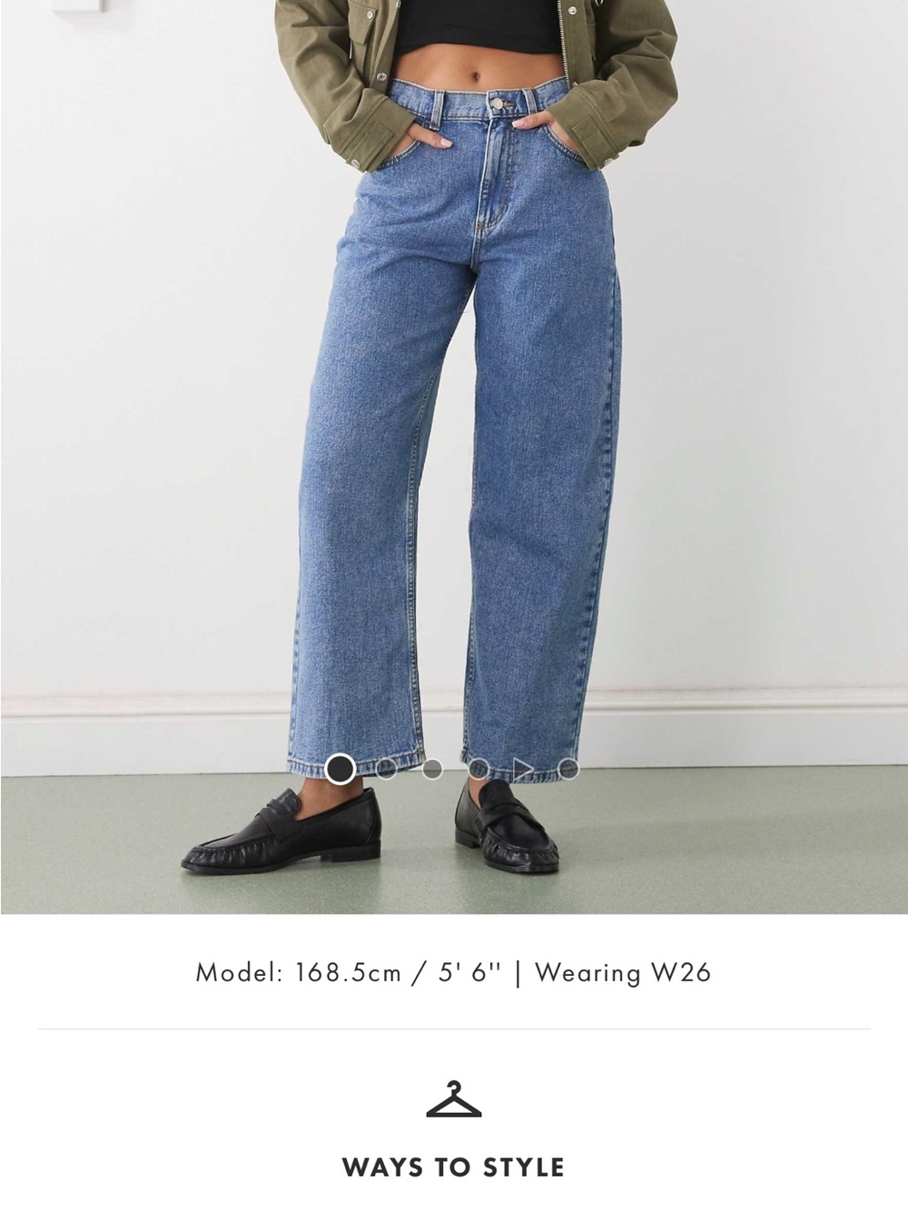 Reclaimed vintage barrel jeans